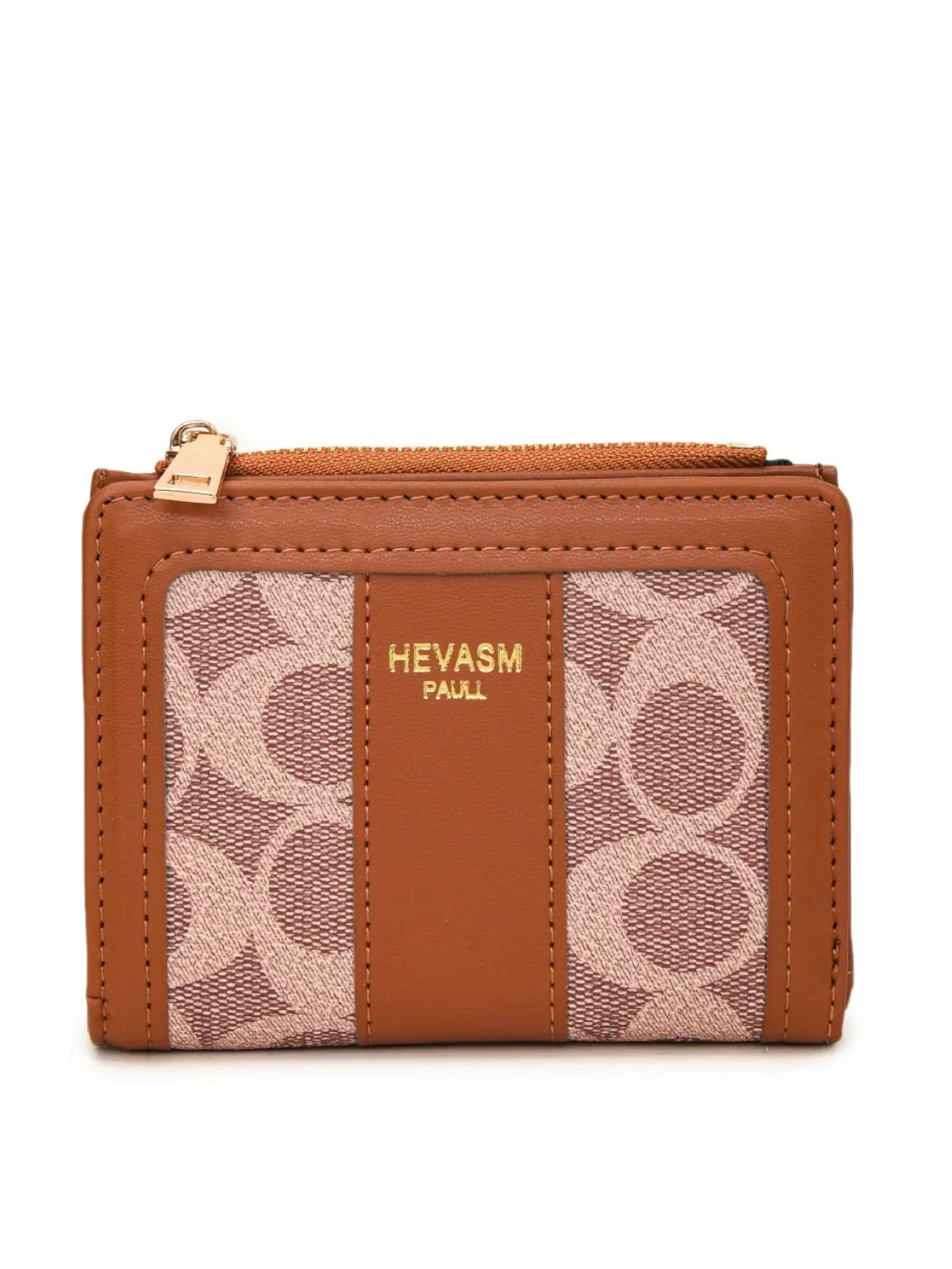 PU Leather Card Case Caramel One Size