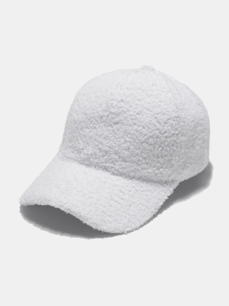 Sherpa Solid Color Baseball Cap White One Size