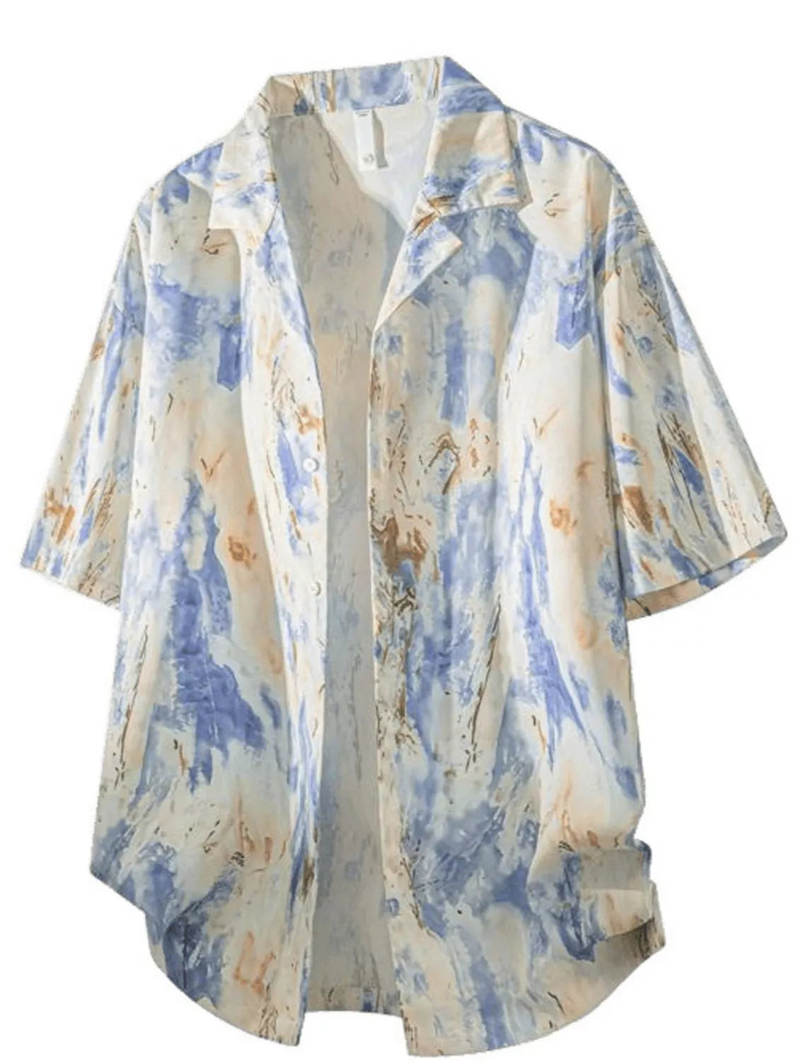 men's men's tropical print short sleeve shirt - product detail