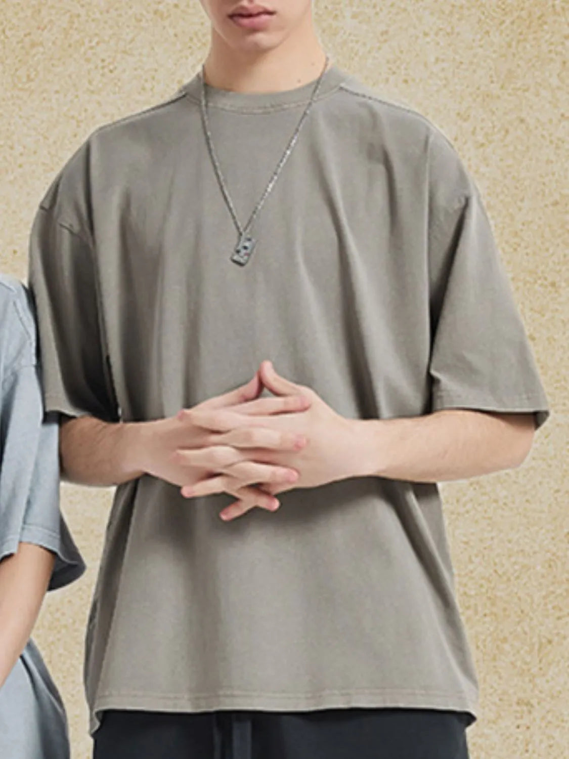 men's round neck half sleeve t-shirt men’s casual tee