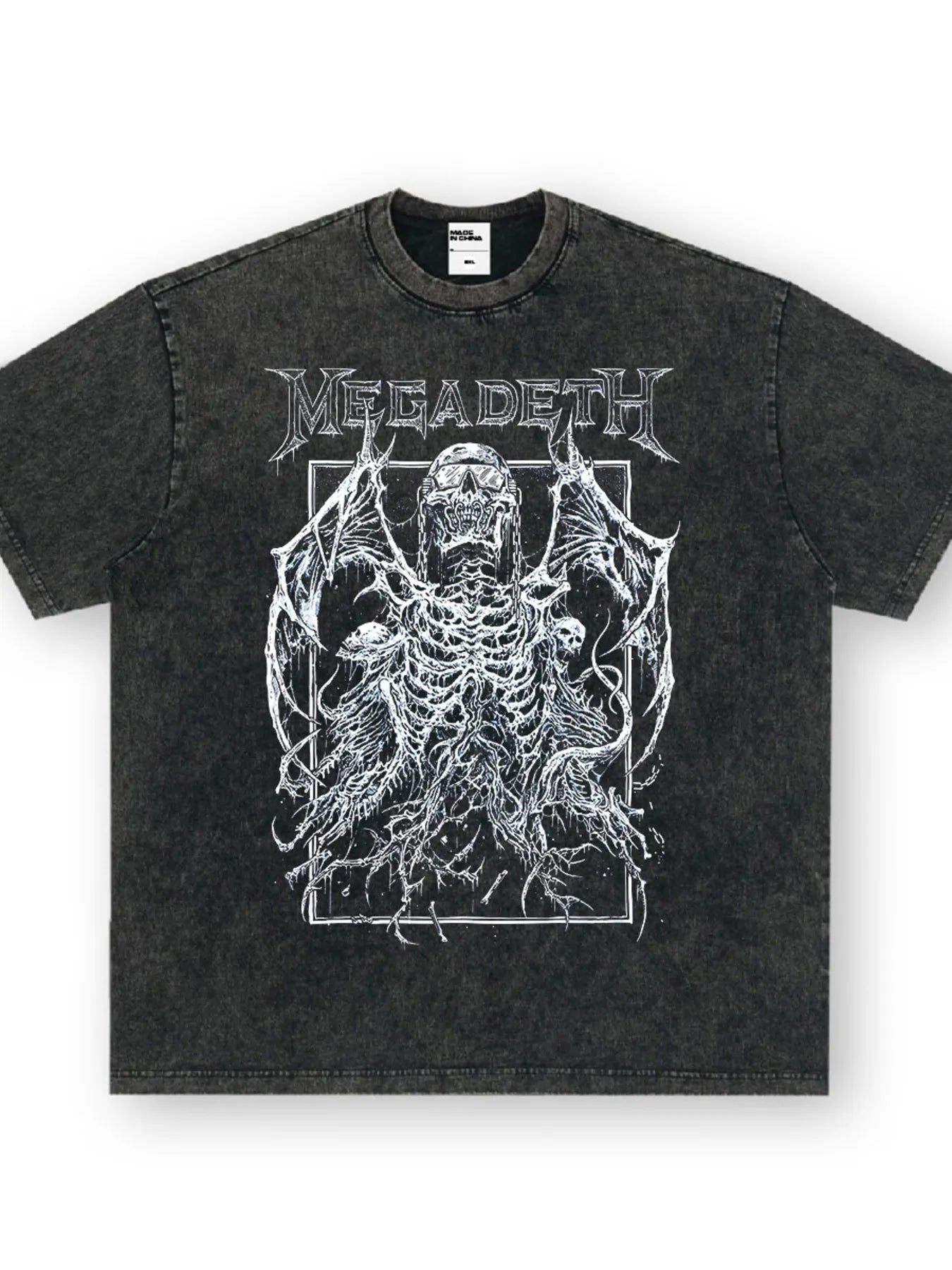 men's men's graphic vintage washed t-shirt - additional angle