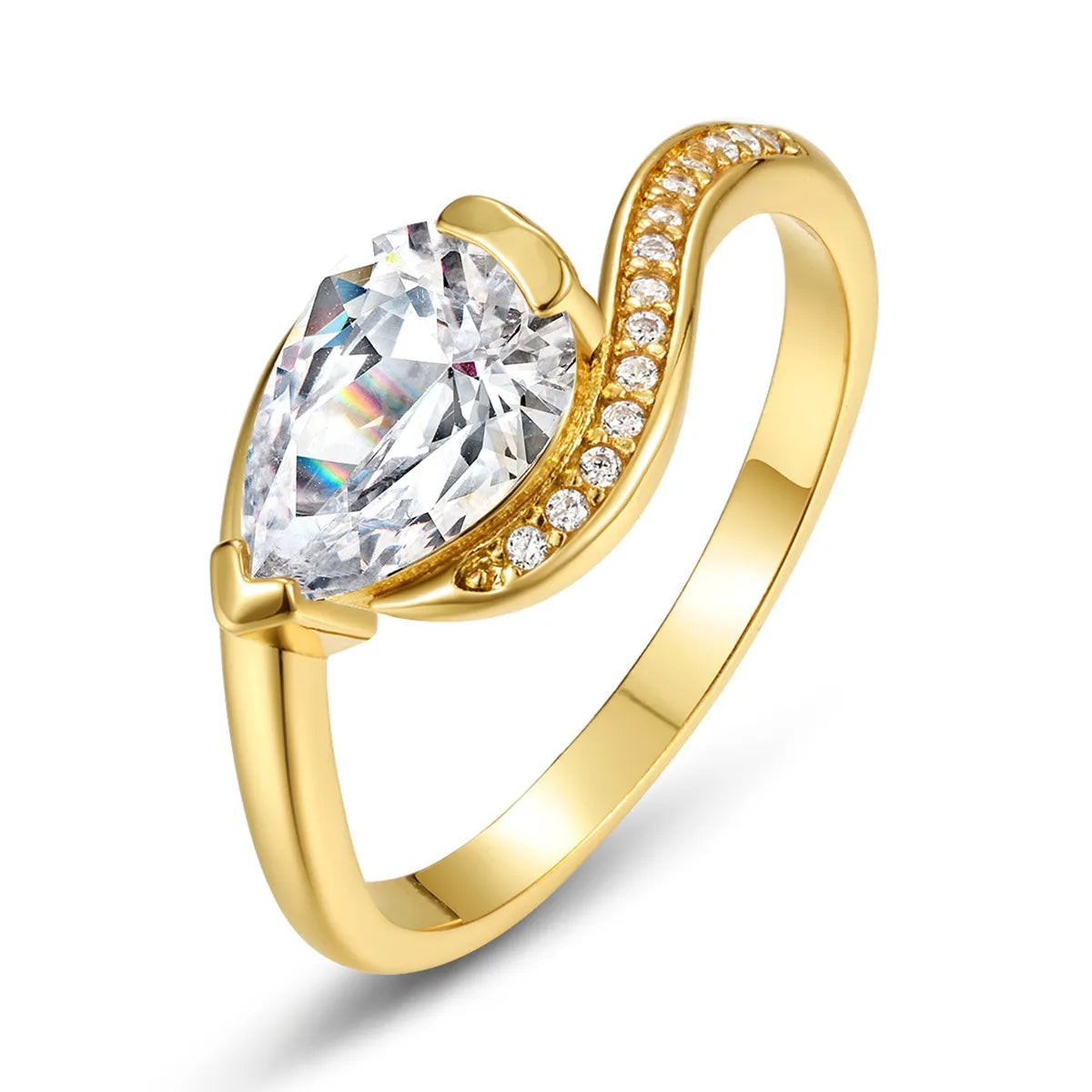 Angled view of Donjane! 925 sterling silver moissanite ring – luxury craftsmanship for women

