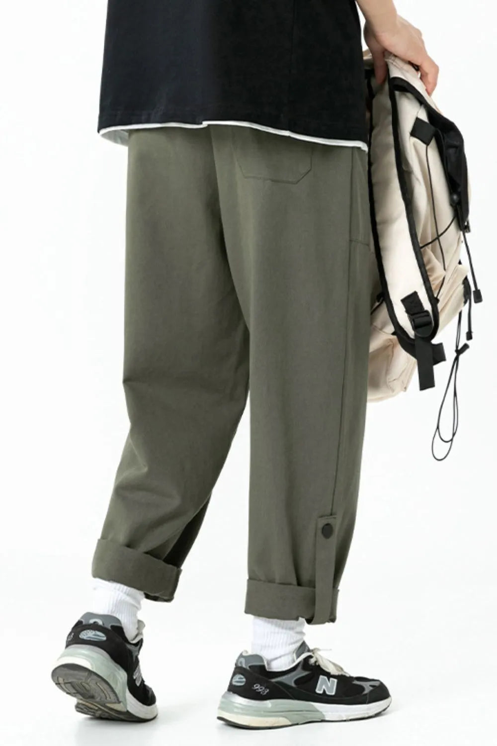 men’s apparel — men's plus size drawstring pants with pockets