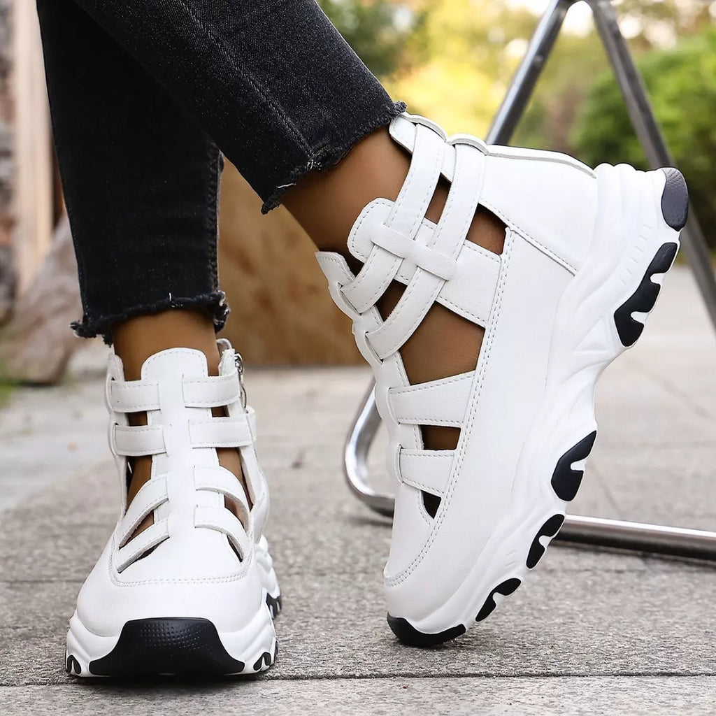 women's cutout platform sneakers - additional image