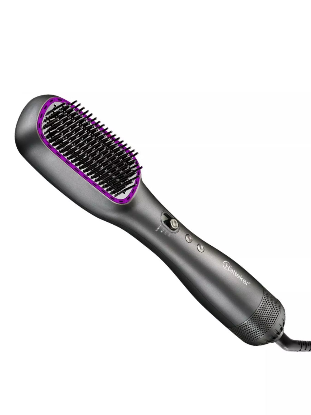 heated hair straightening comb - styling option