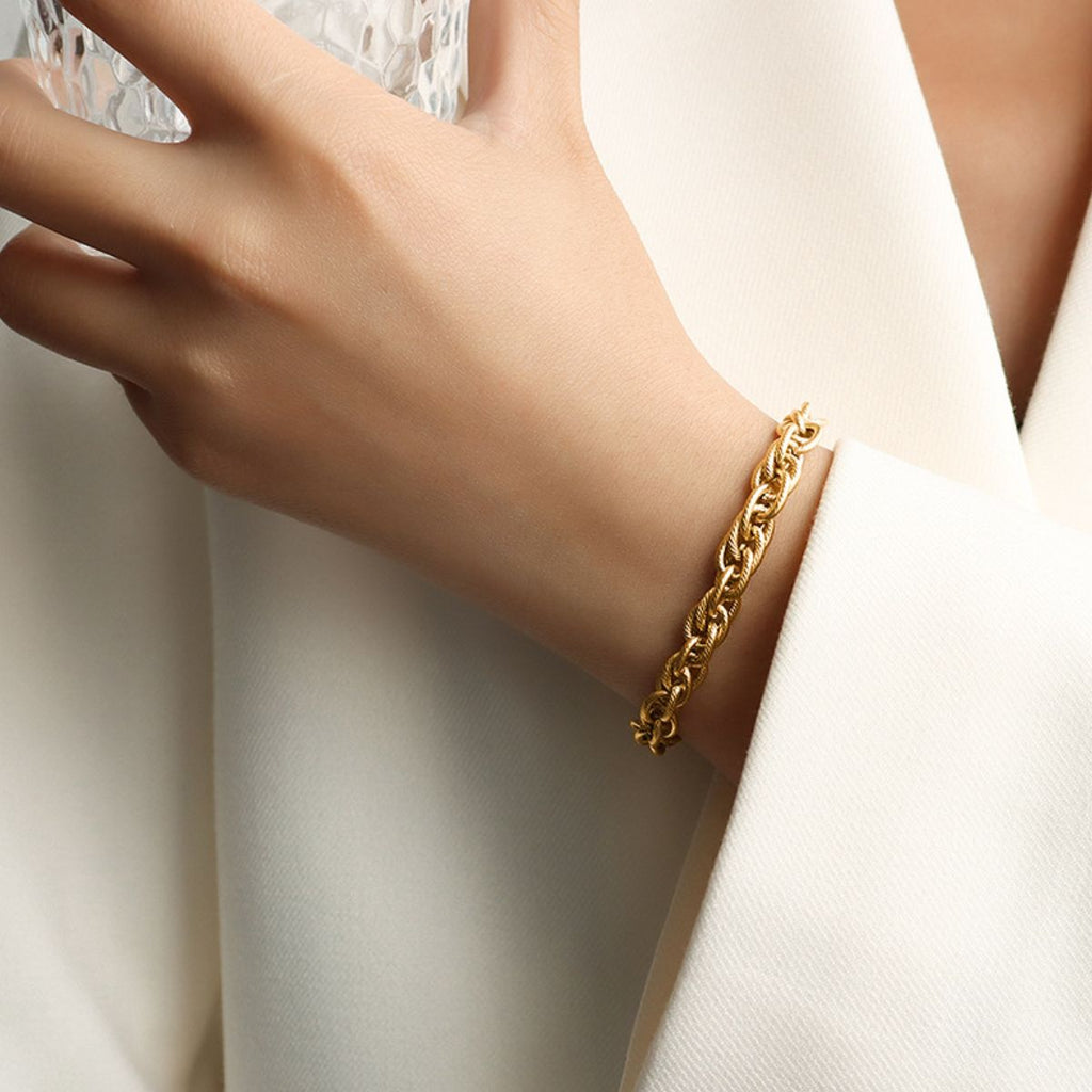activewear — titanium steel chain bracelet