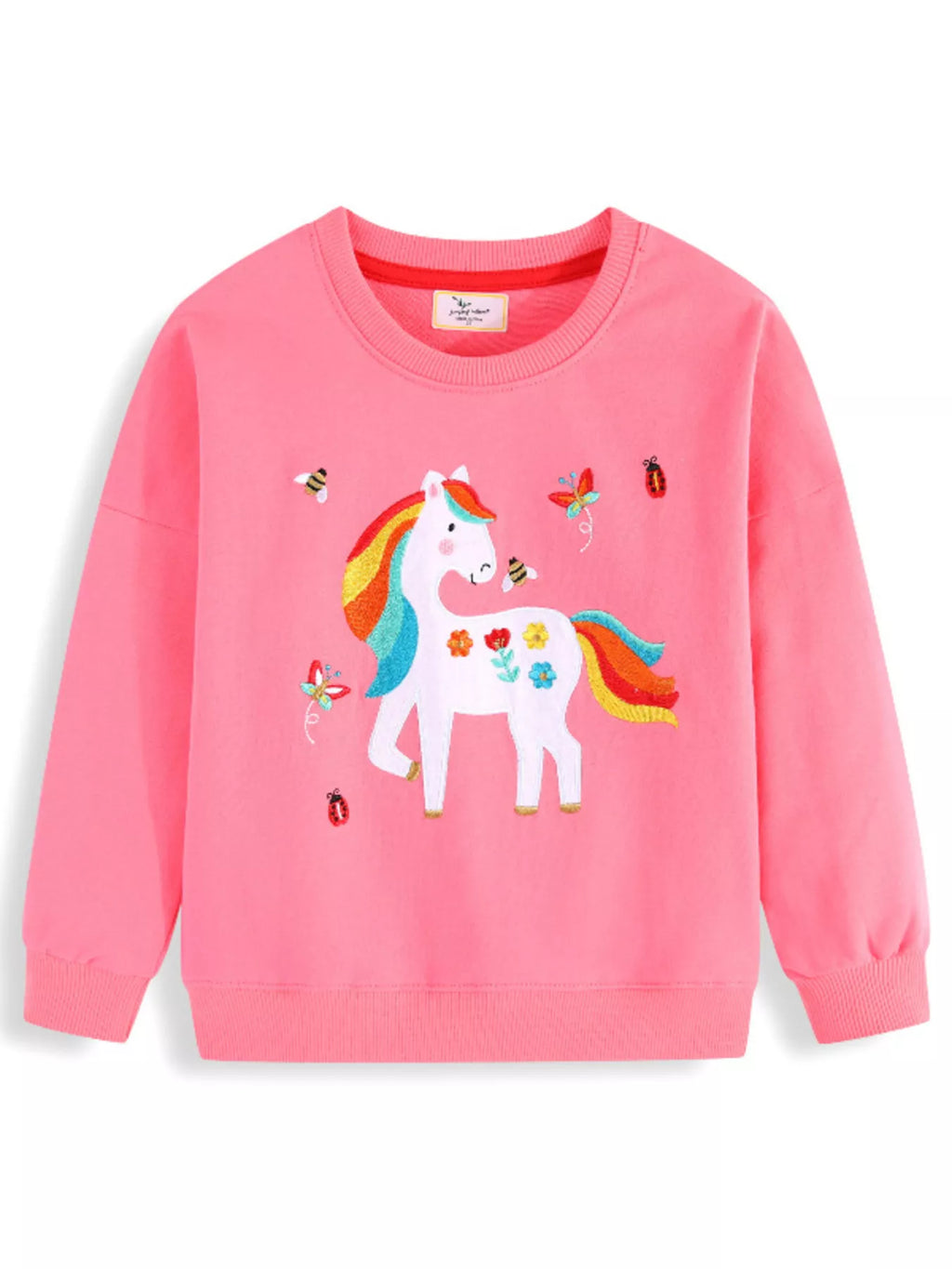 women's children's unicorn embroidered sweatshirt - main product image