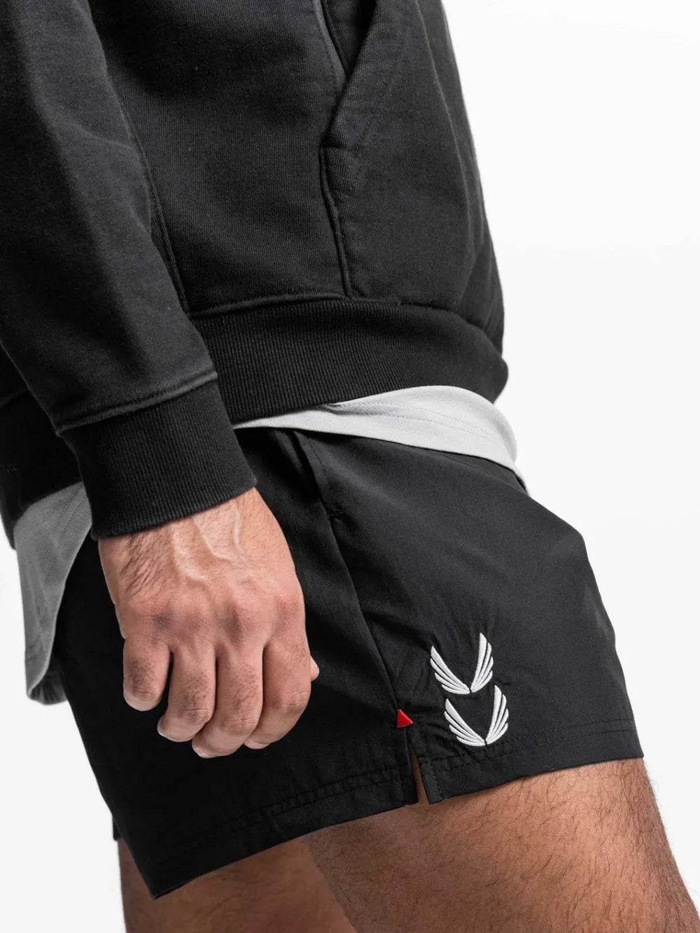 Men's Plus Size Drawstring Active Shorts Black