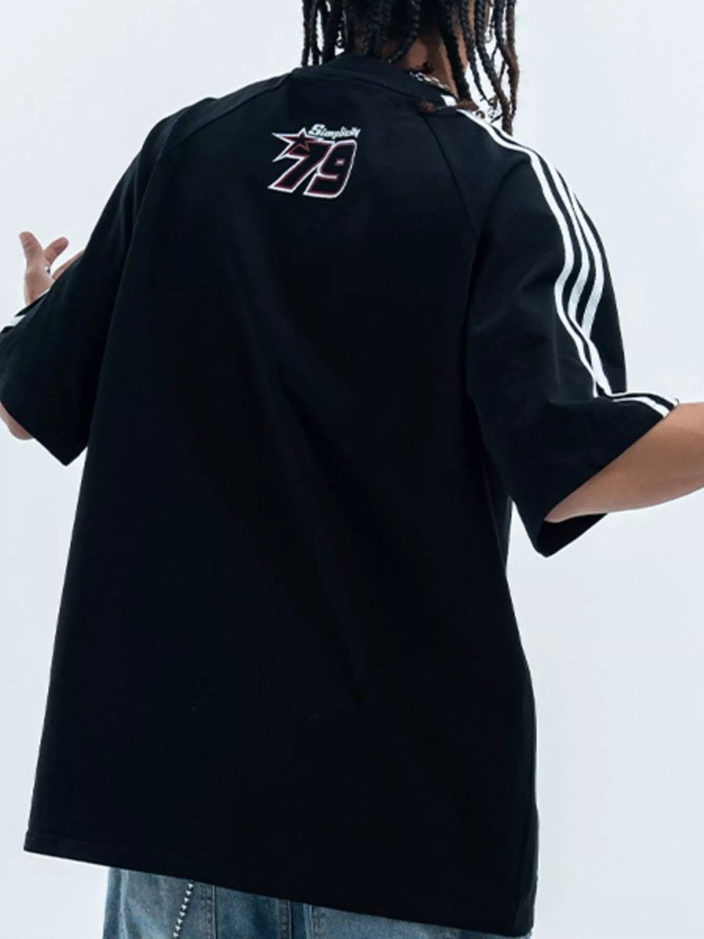 men's men's graphic round neck oversized t-shirt - additional image