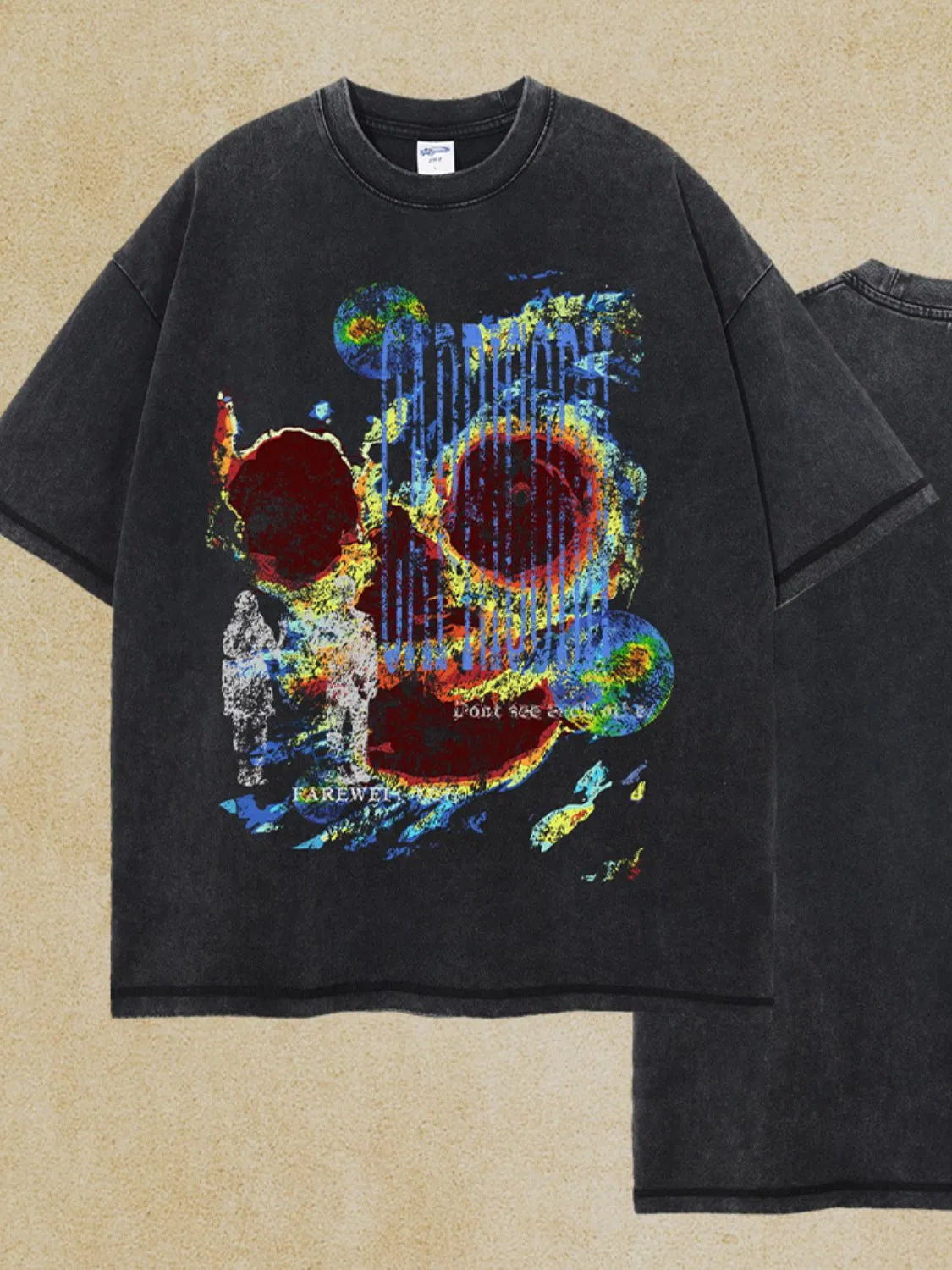 Men's Graphic Round Neck Half Sleeve T-Shirt