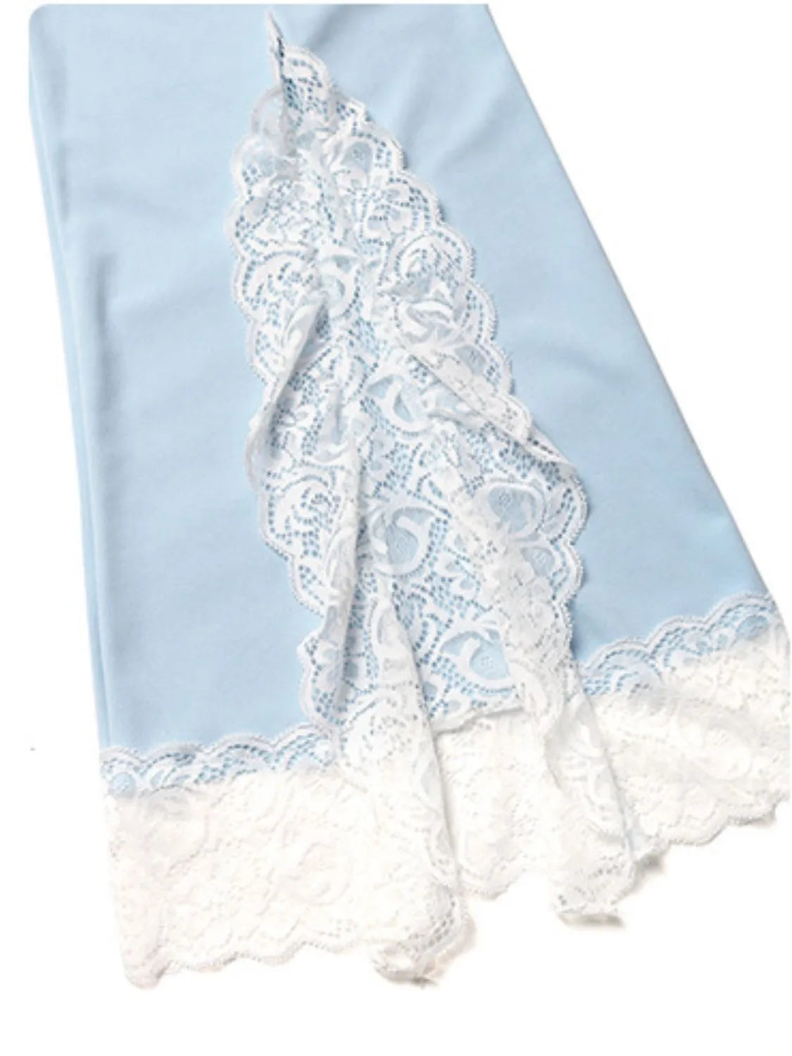 Lace Trim Flare Leg Pants