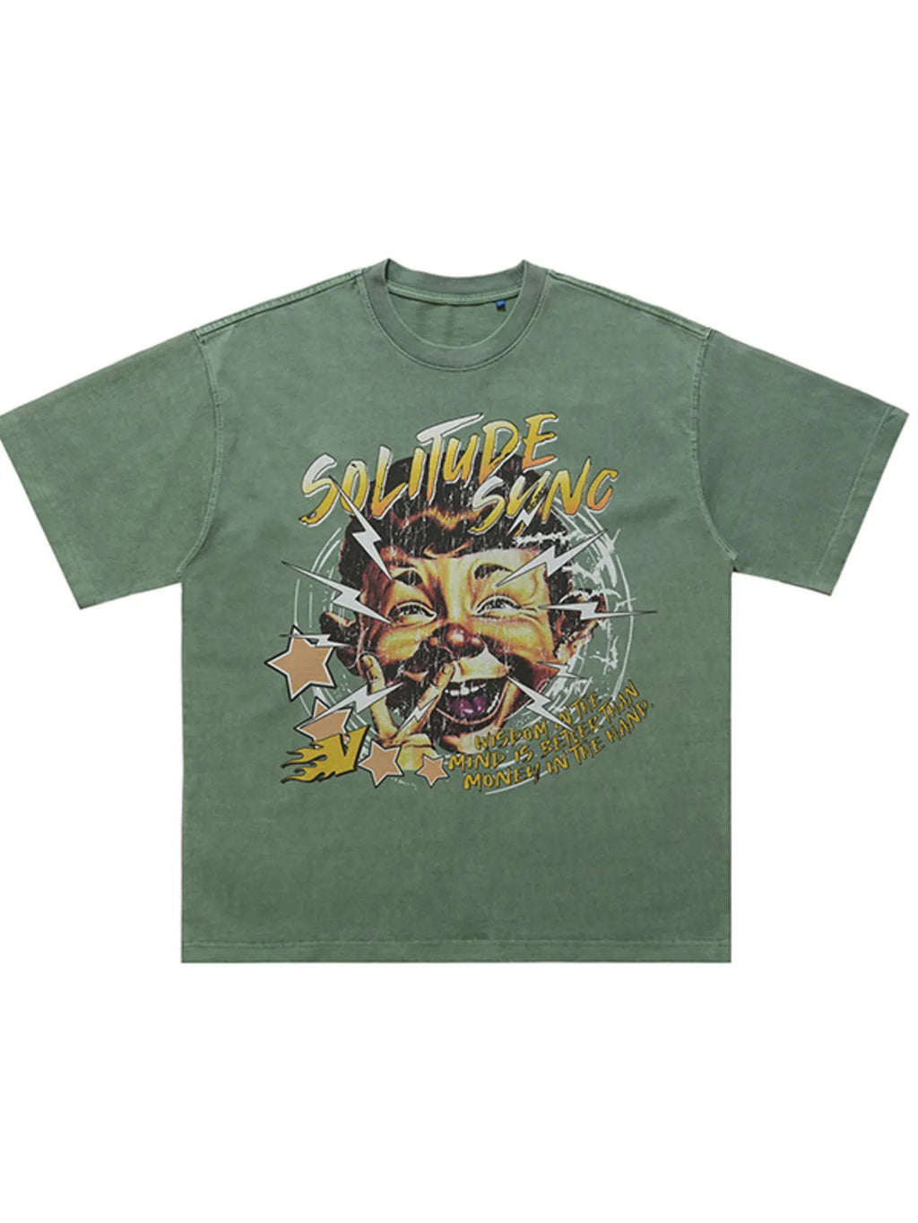 men's men's graphic round neck relaxed fit t-shirt - additional angle