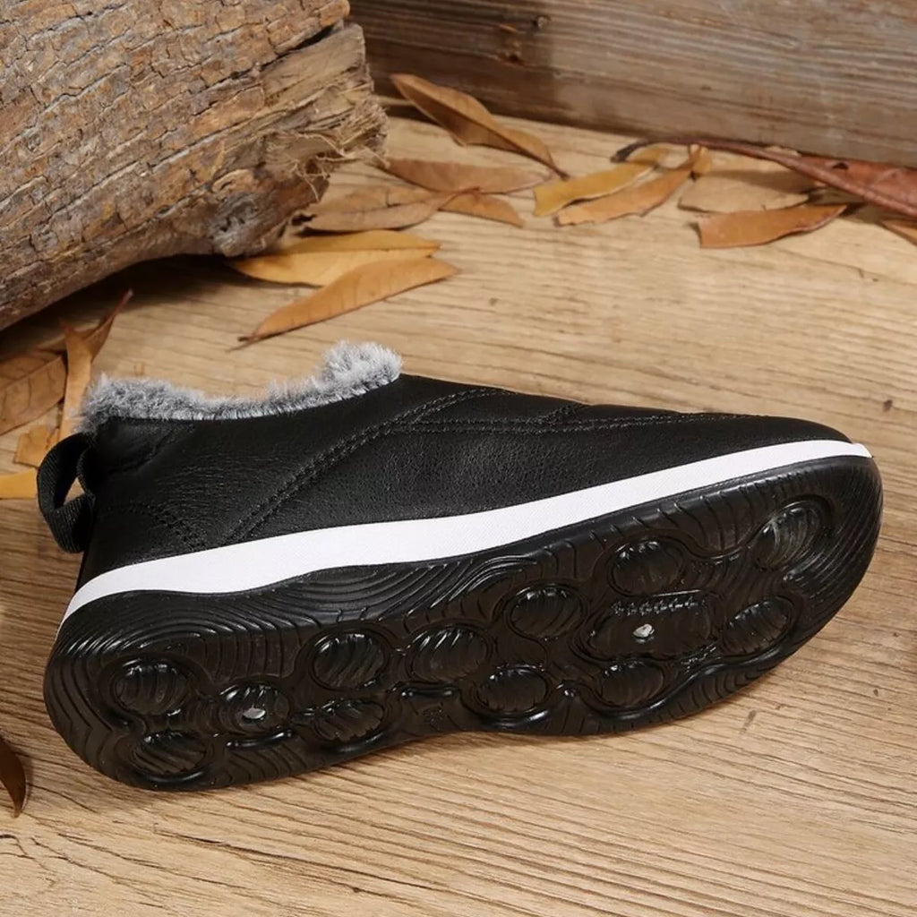 women's plush round toe platform shoes - styling option