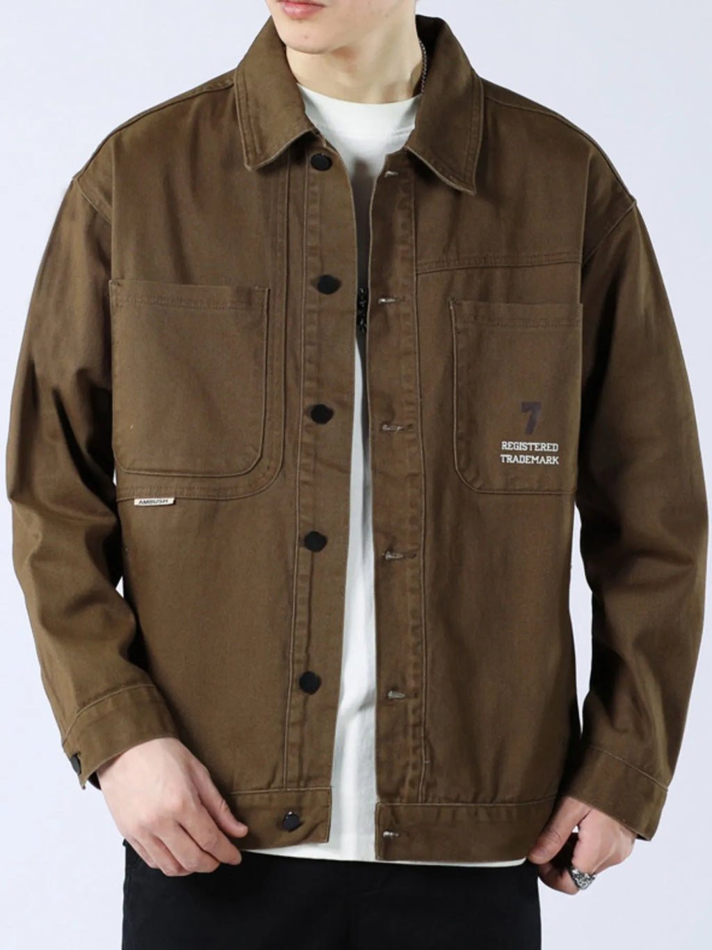 men’s relaxed fit winter parka with zip closure