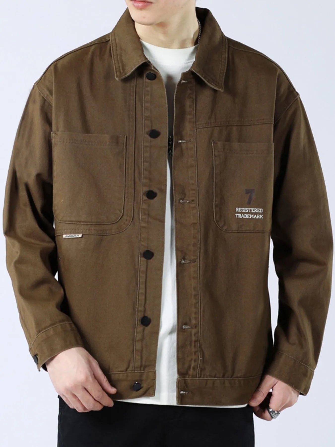men’s relaxed fit winter parka with zip closure