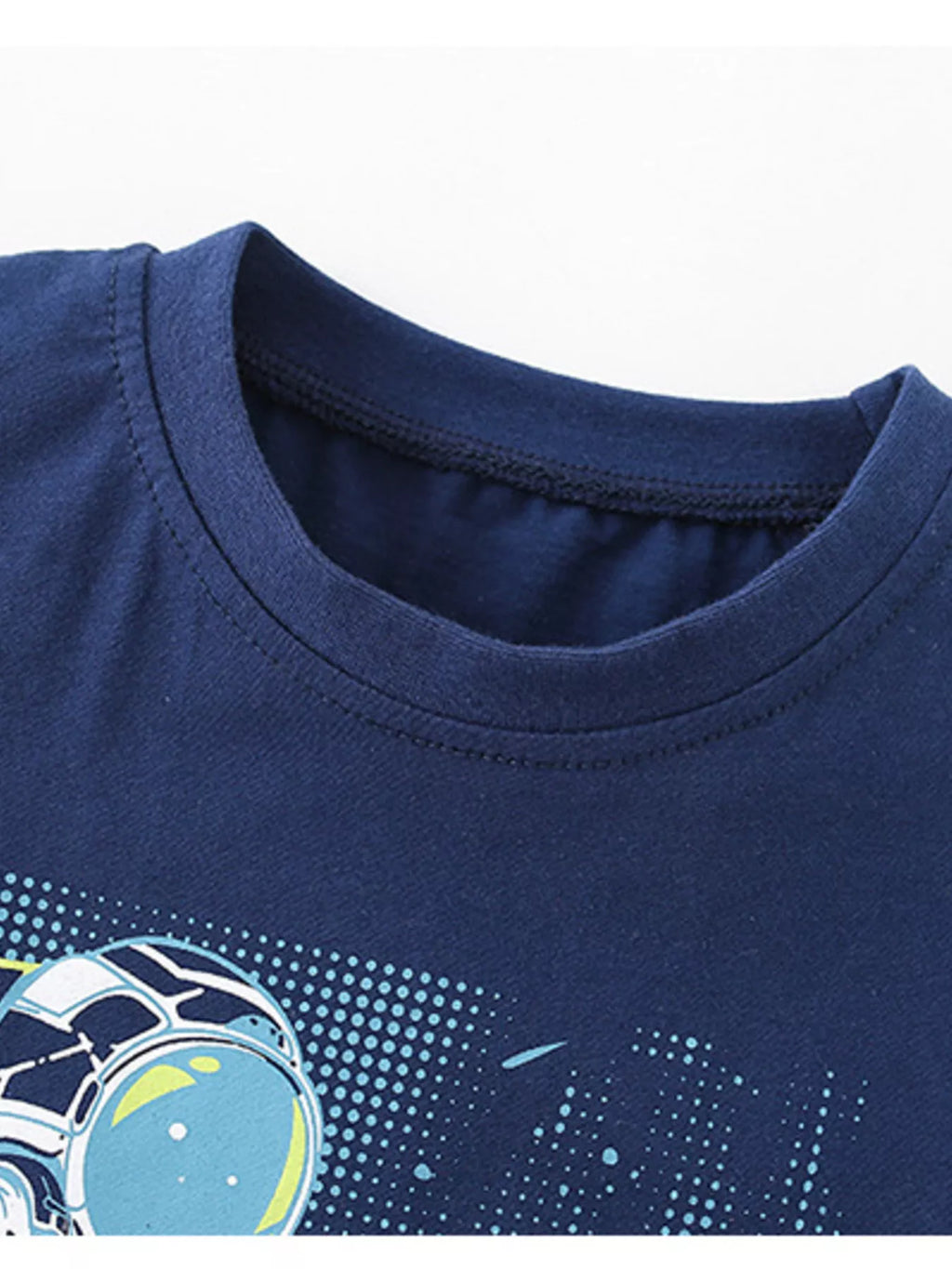 women's children's astronaut surfing graphic crew neck t-shirt - second view