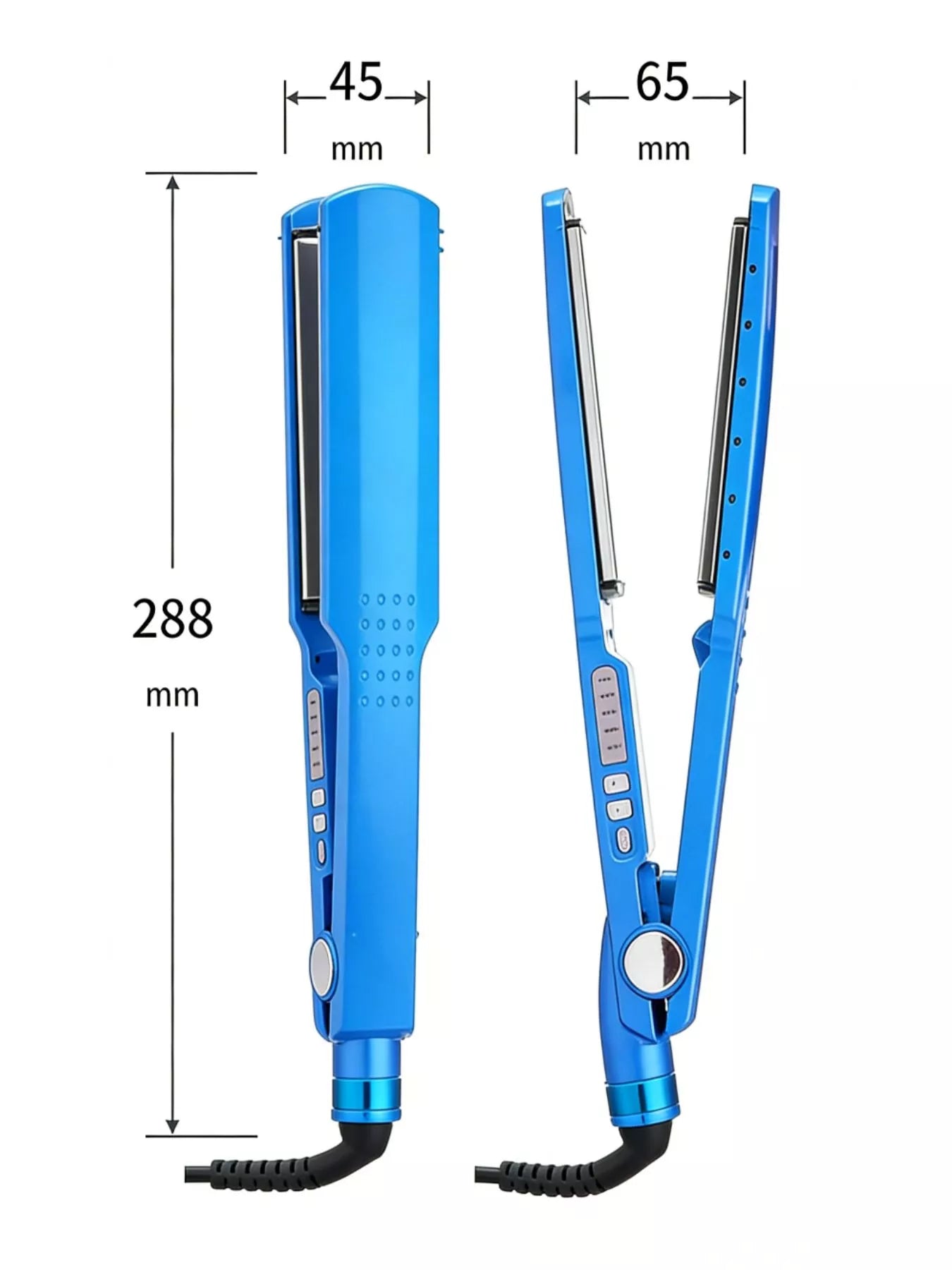 adjustable temperature hair straightener - extra view