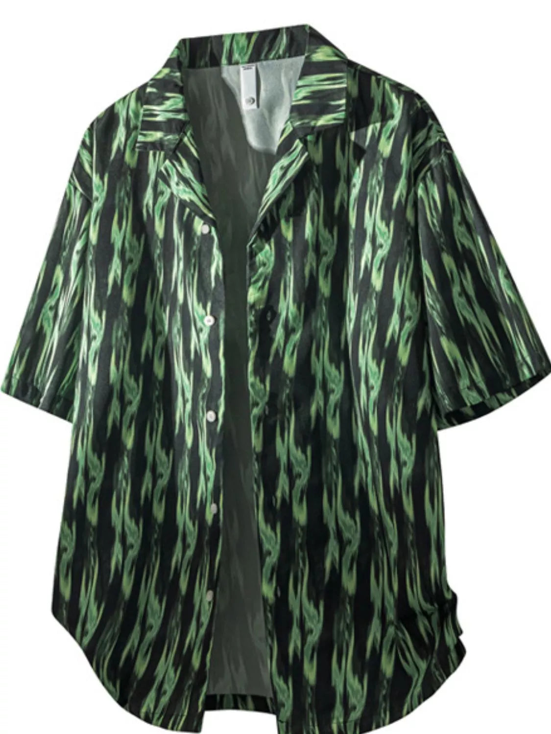 men's men's tropical print short sleeve shirt - additional image