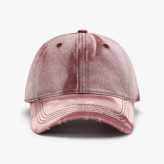 Adjustable Cotton Baseball Cap Dusty Pink One Size