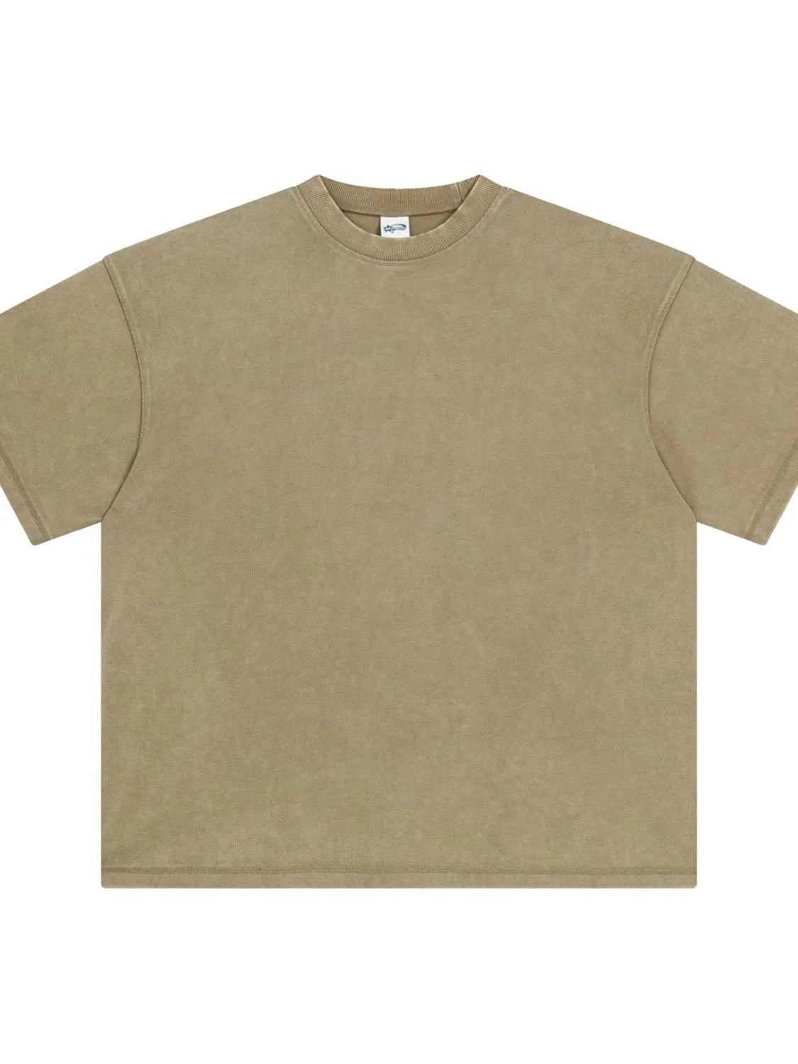 Men's Round Neck Half Sleeve T-Shirt Khaki