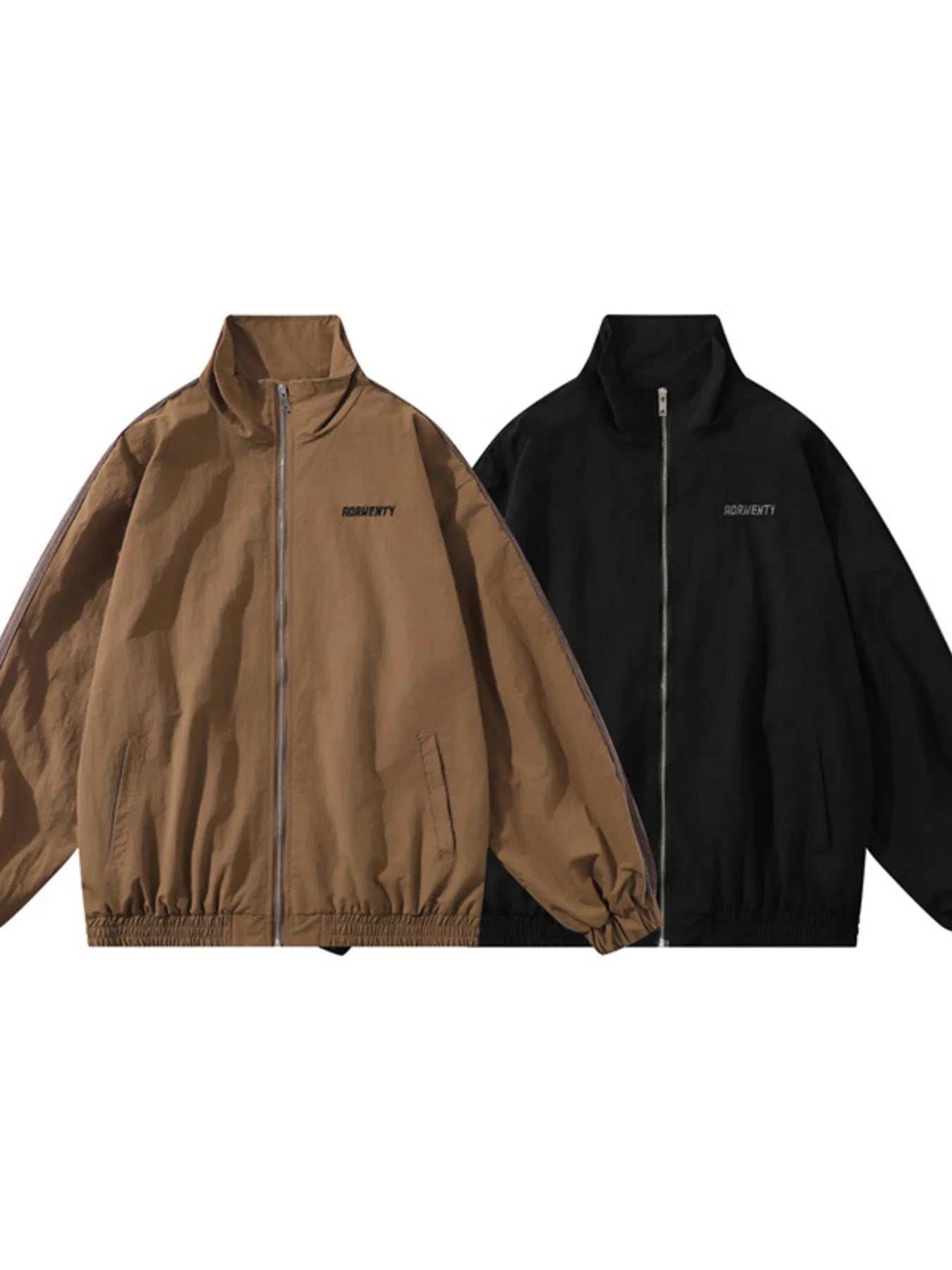 men's men's zip up jacket and pants set - styling option