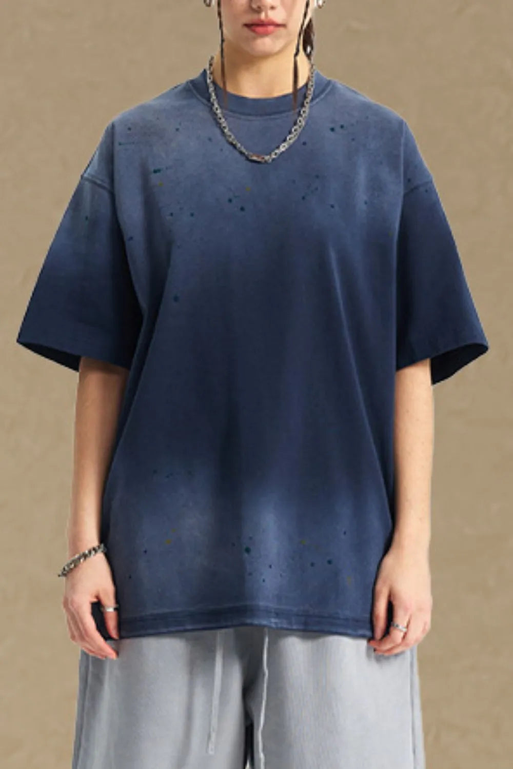 Men's Round Neck Half Sleeve T-Shirt Navy