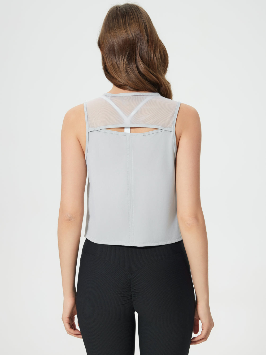 Millennia Round Neck Cropped Active Tank