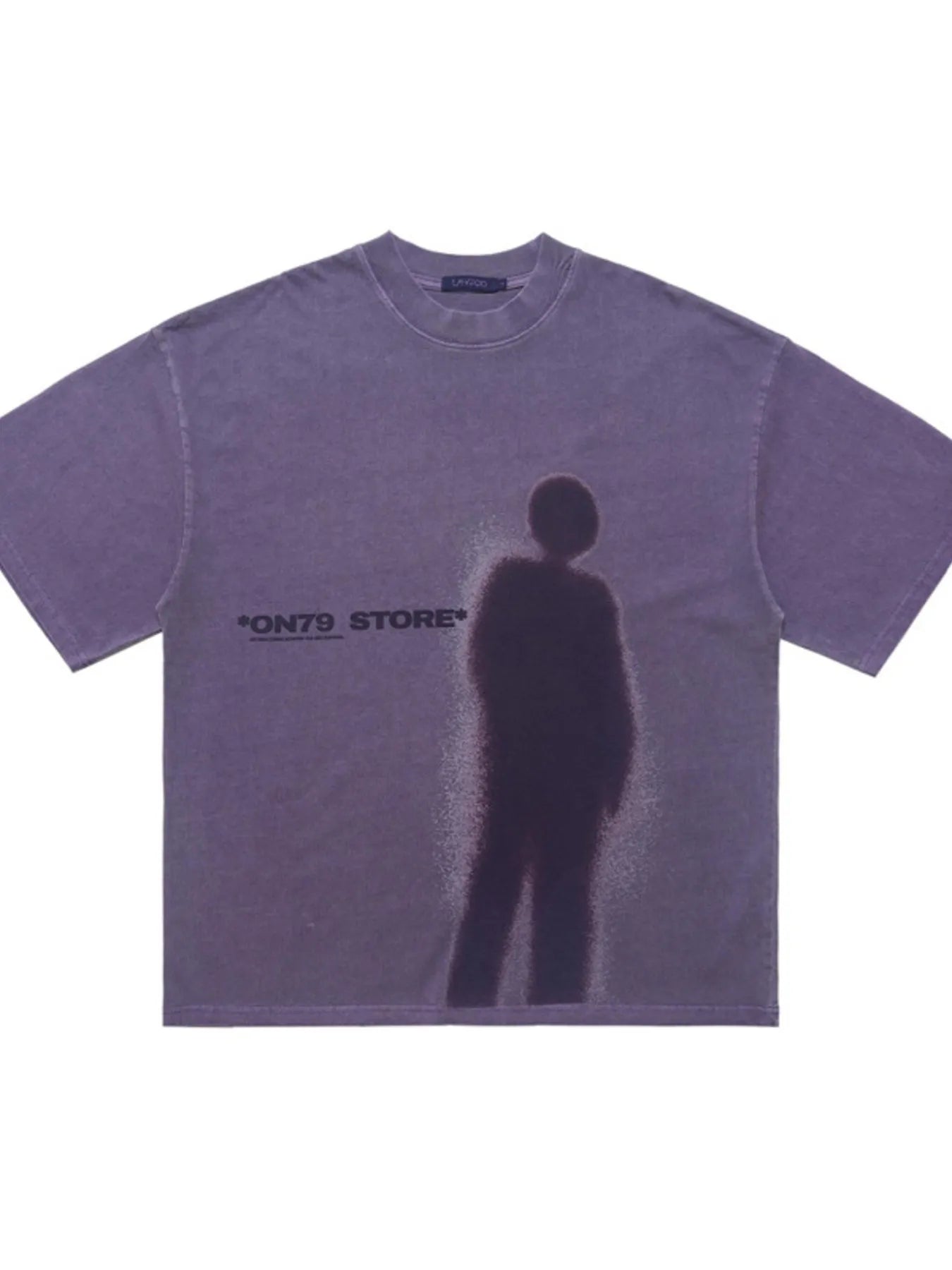 men's men's vintage washed graphic round neck t-shirt - lifestyle shot