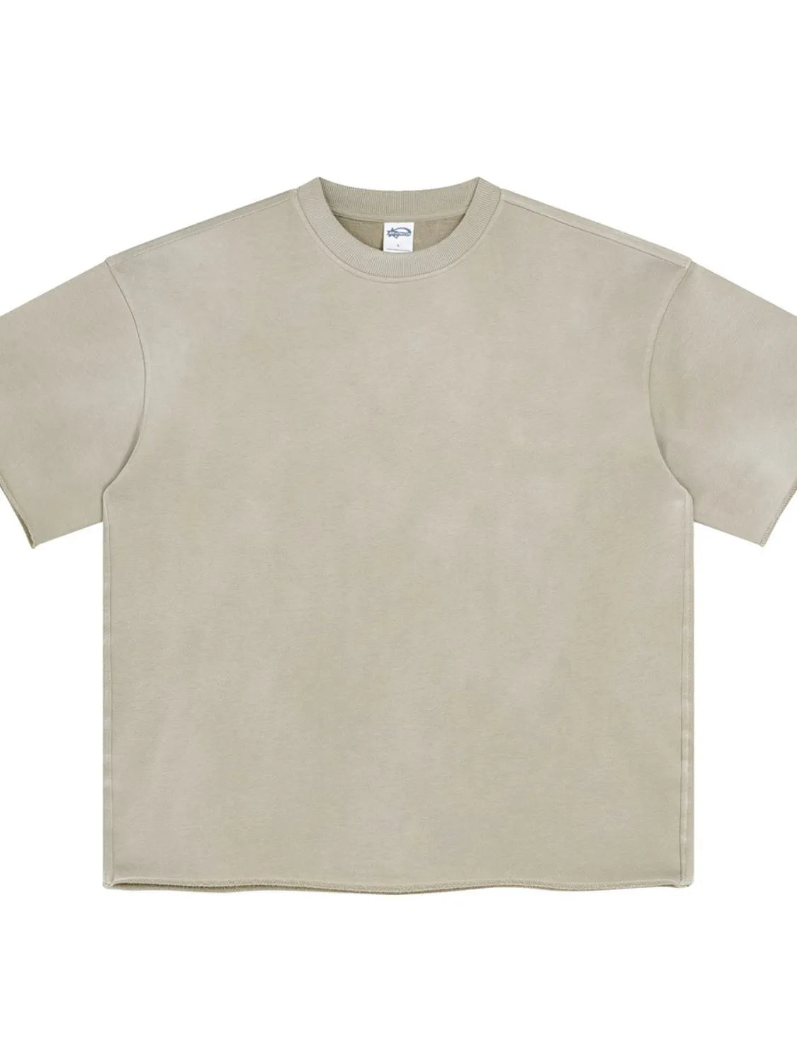 Men's Round Neck Half Sleeve T-Shirt Khaki