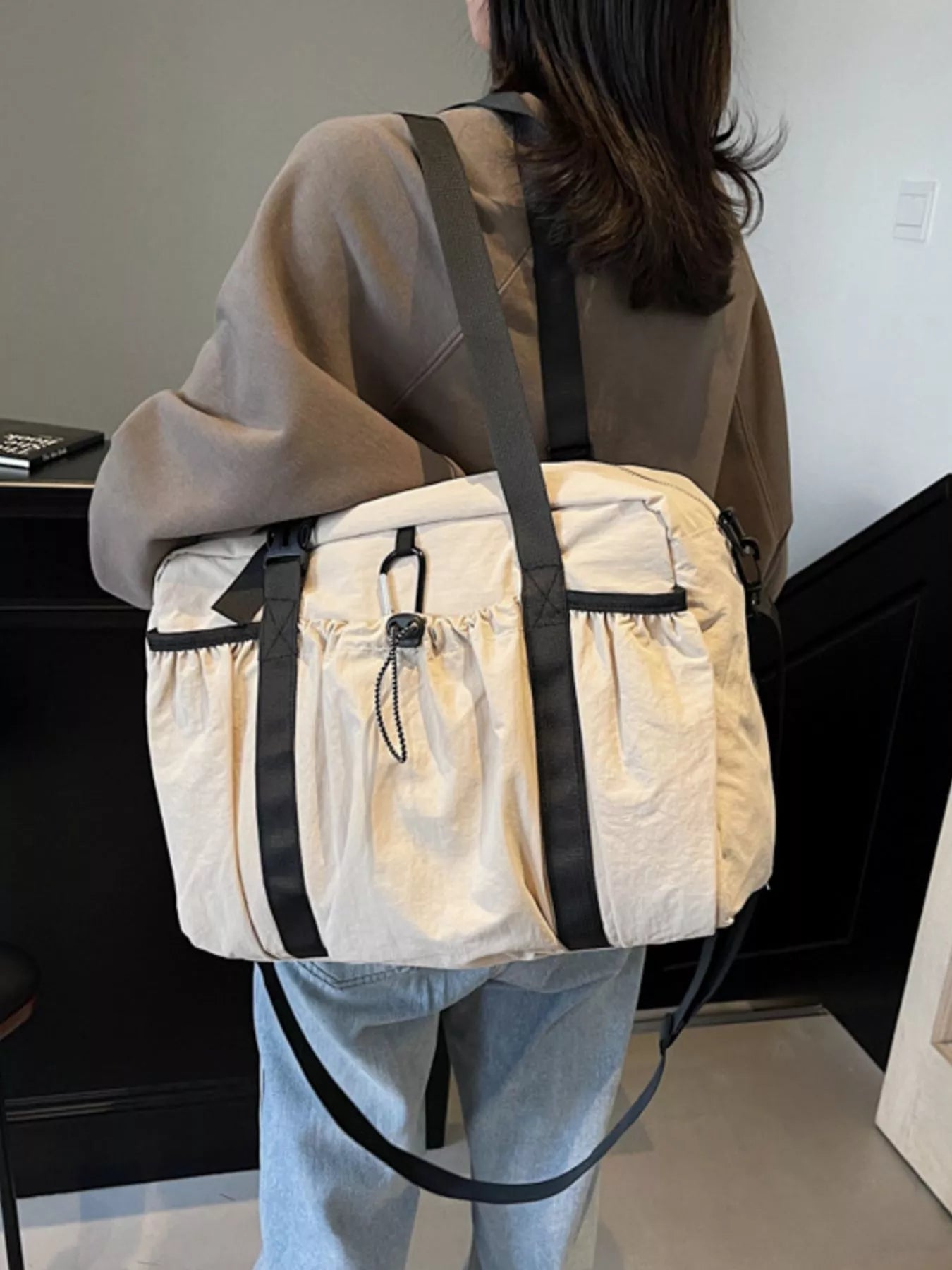 canvas travel duffel bag - styling option