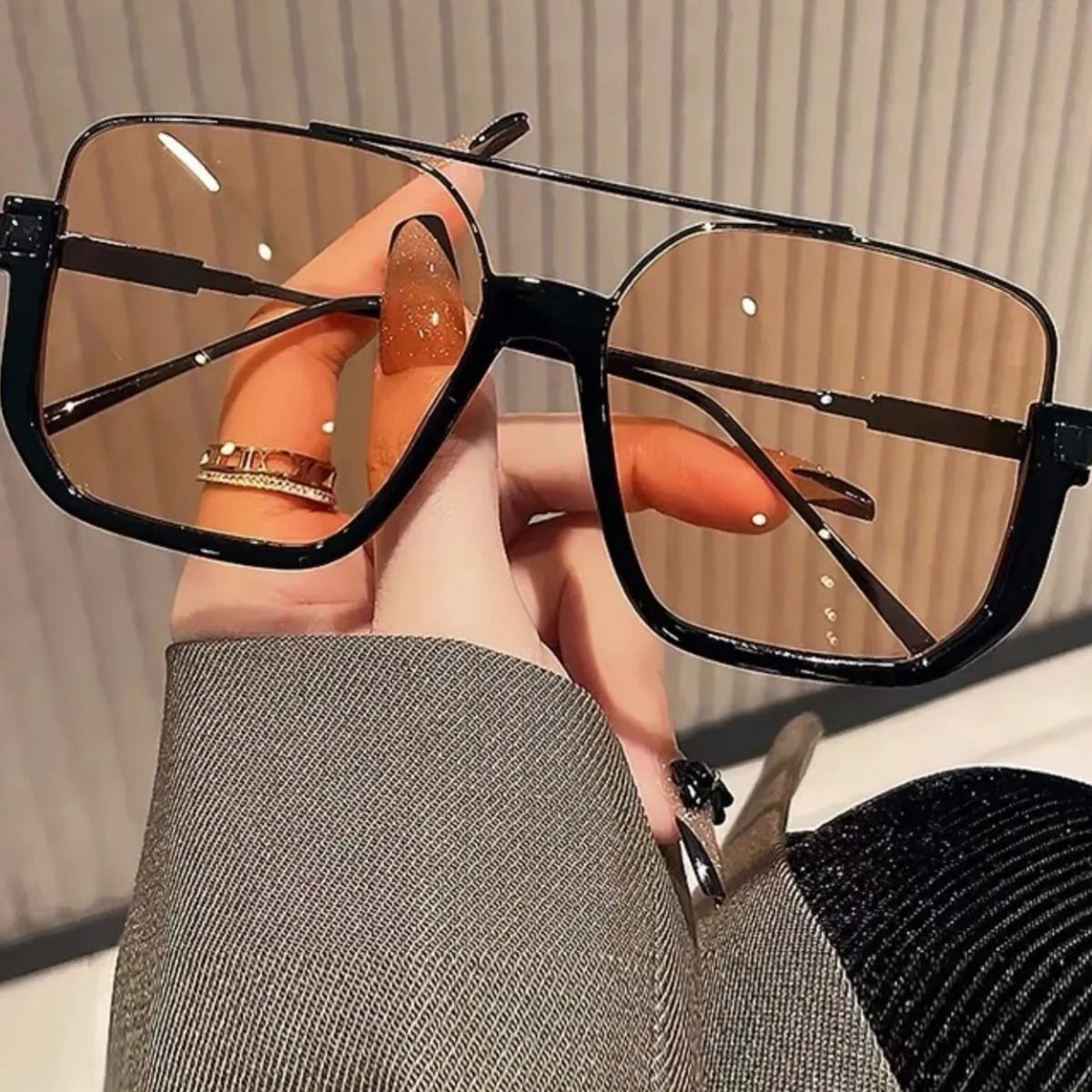 apparel — uv protection square sunglasses