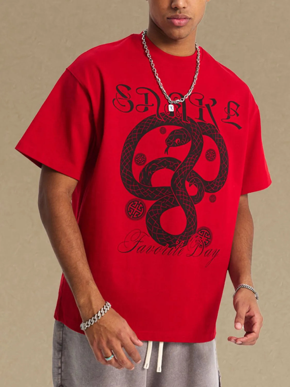 Men's Graphic Round Neck Half Sleeve T-Shirt
