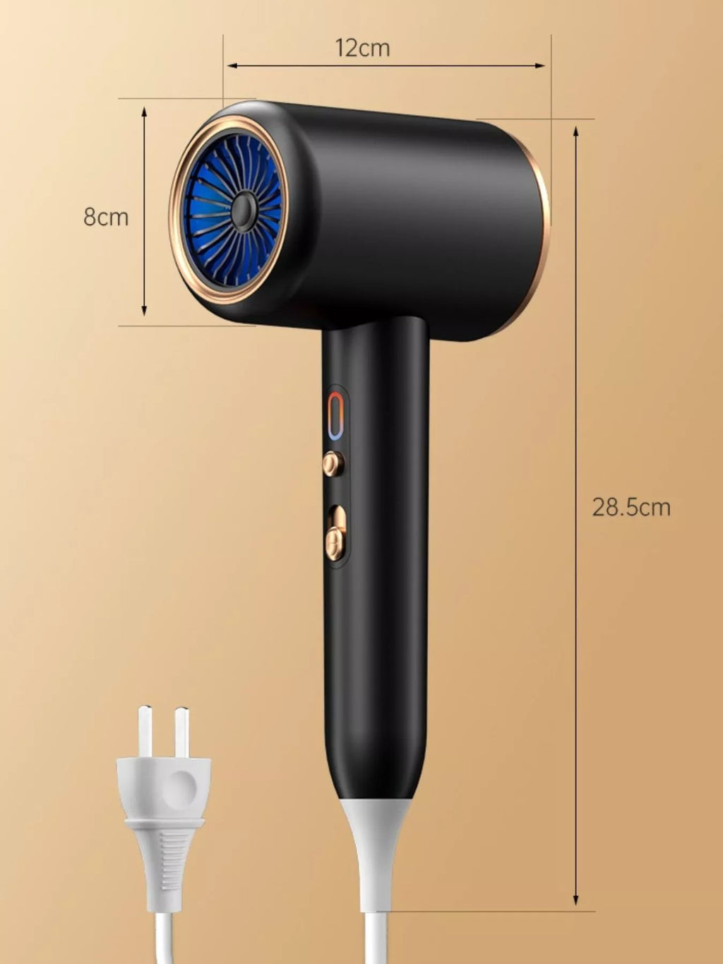 overheat protection household hair dryer - styling option
