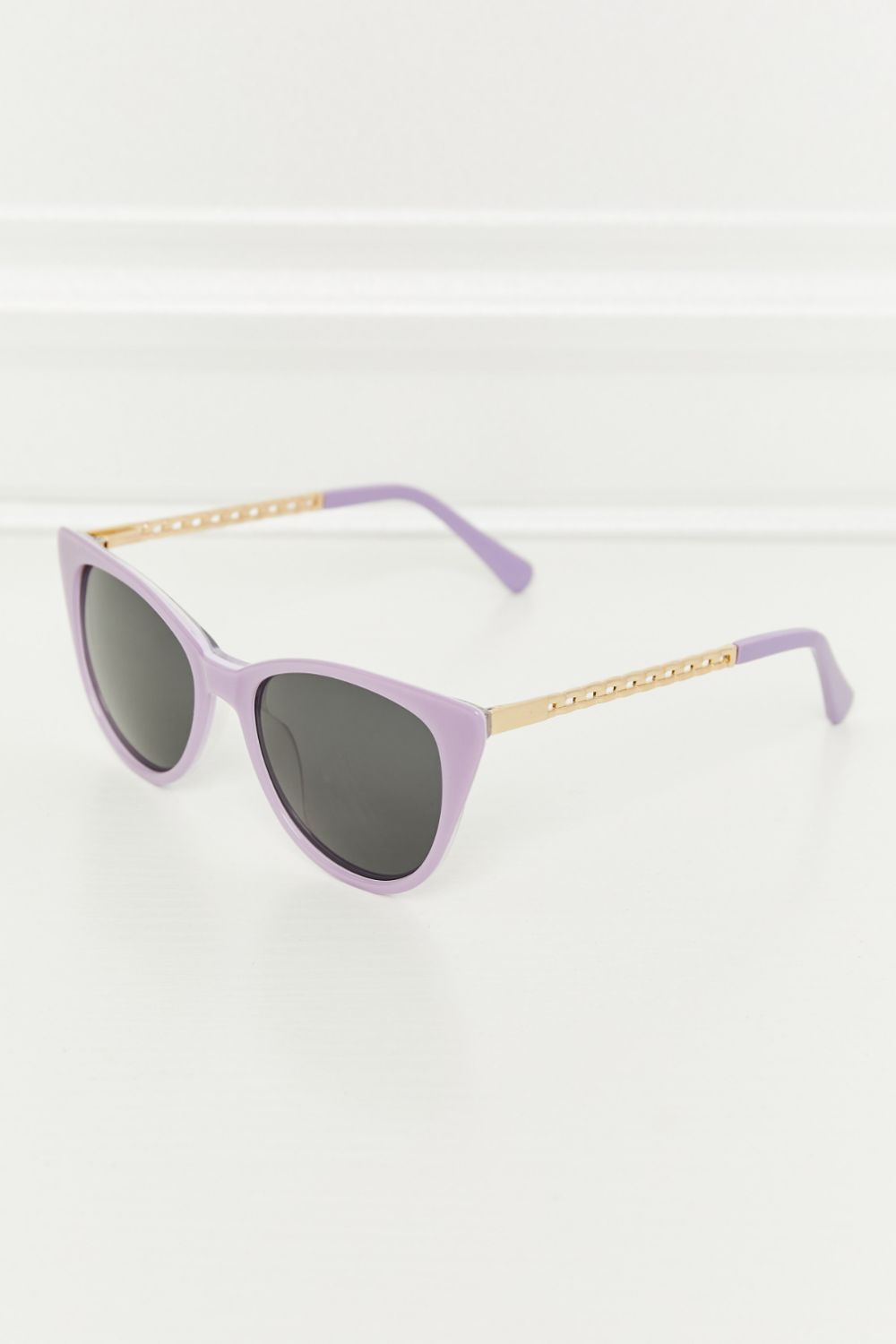 Cat-Eye Acetate Frame Sunglasses Lavender One Size