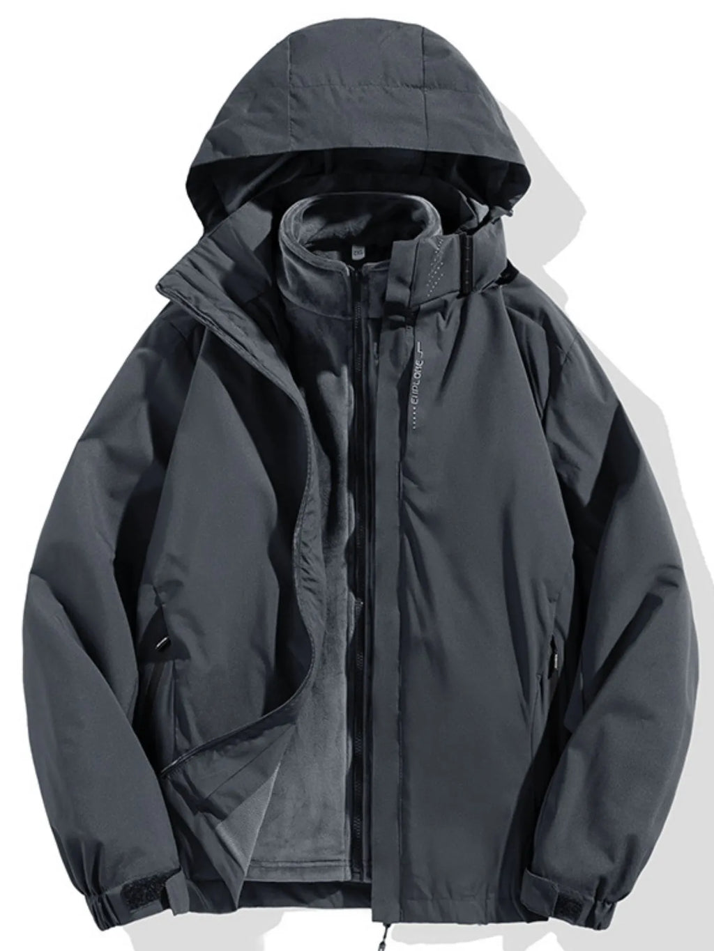 men’s casual overcoat with sherpa lining