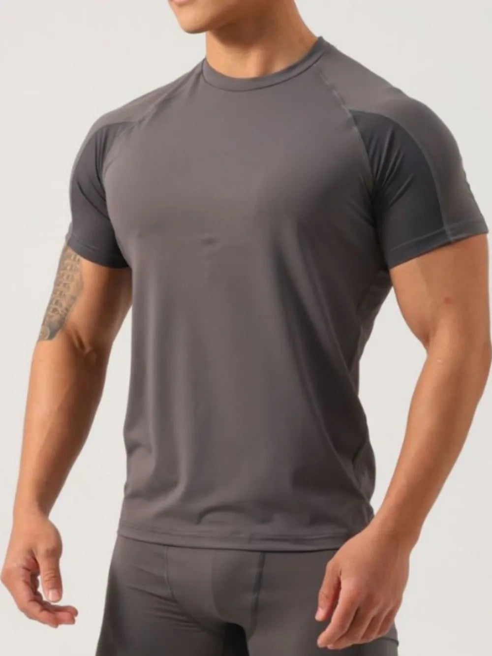 men's plus size round neck short sleeve t-shirt men’s long-sleeve shirt