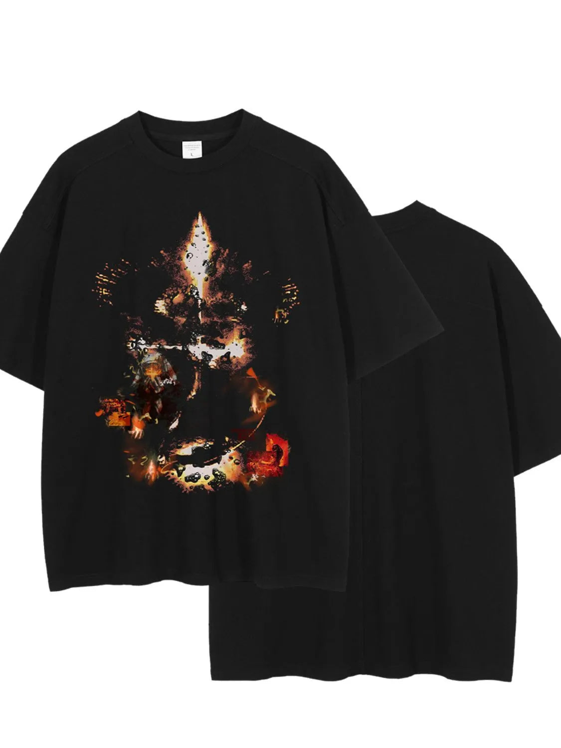 Men's Graphic Round Neck Half Sleeve T-Shirt