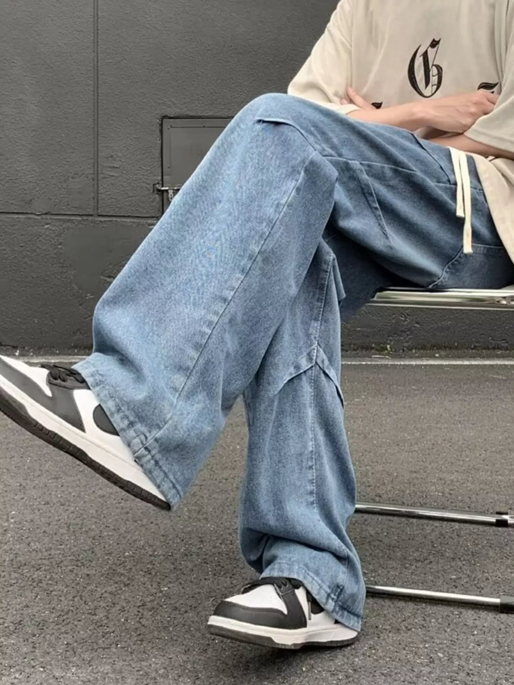 men's men's full size loose fit jeans plus size - additional image