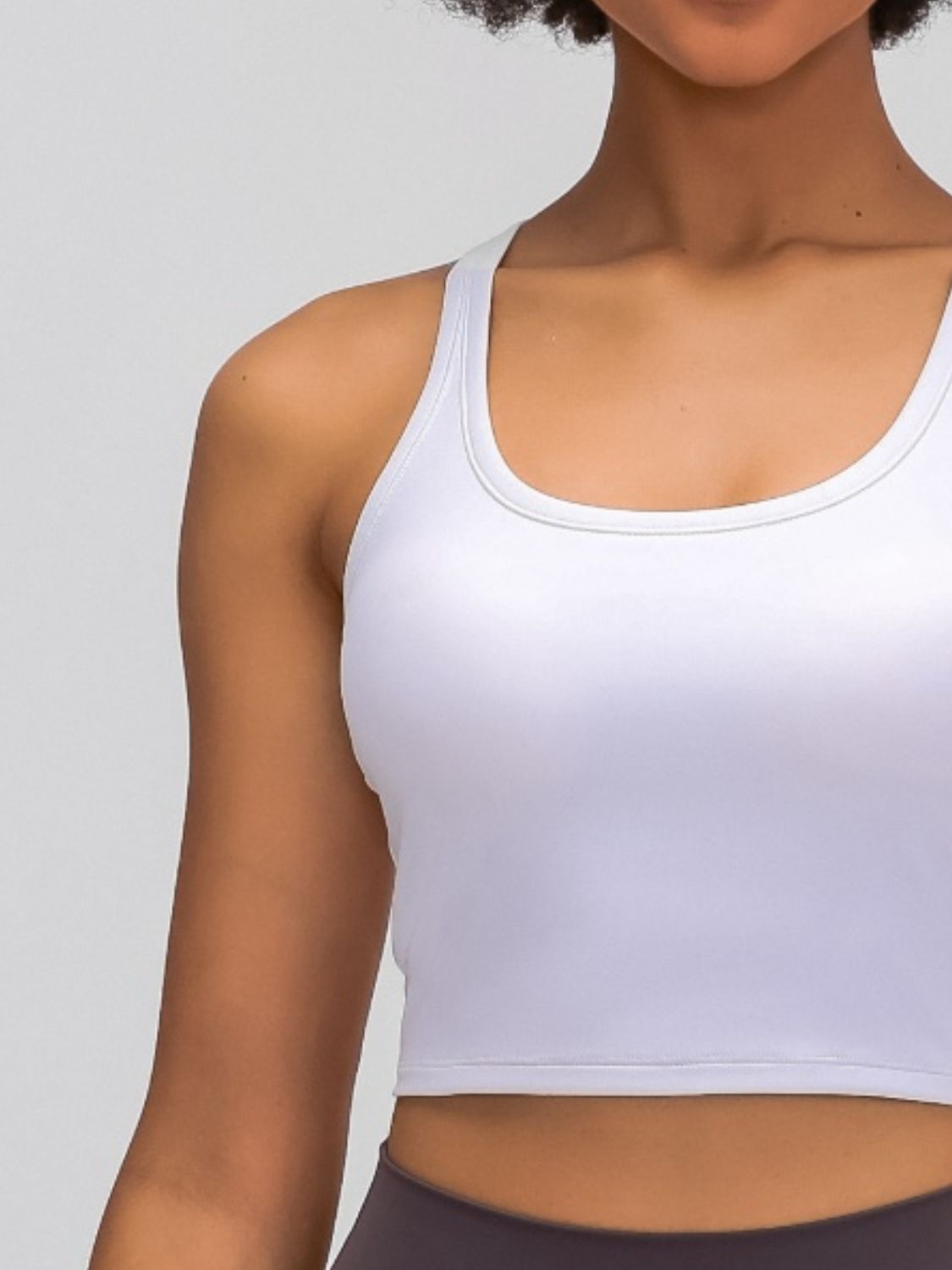 Millennia Scoop Neck Active Tank with Detachable Chest Pads