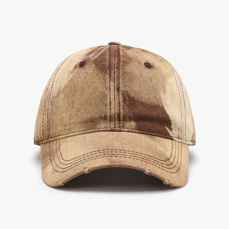 Adjustable Cotton Baseball Cap Tan One Size