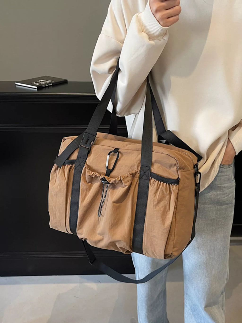 canvas travel duffel bag - styling option