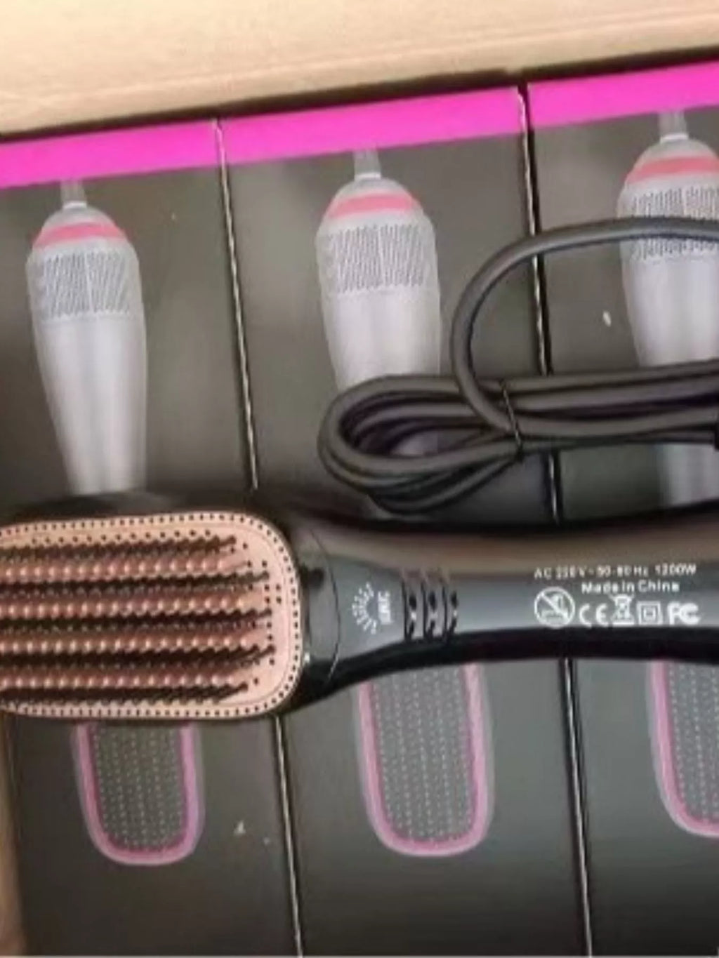 negative ion hair care straightening comb - additional image