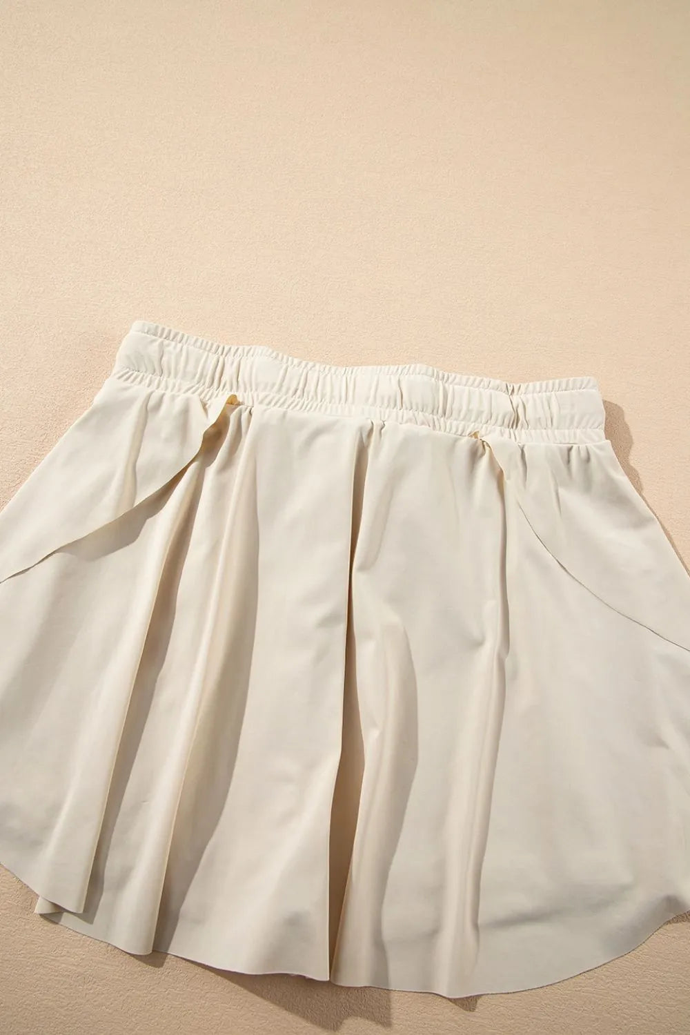 women's drawstring high waist lined active skorts - product detail