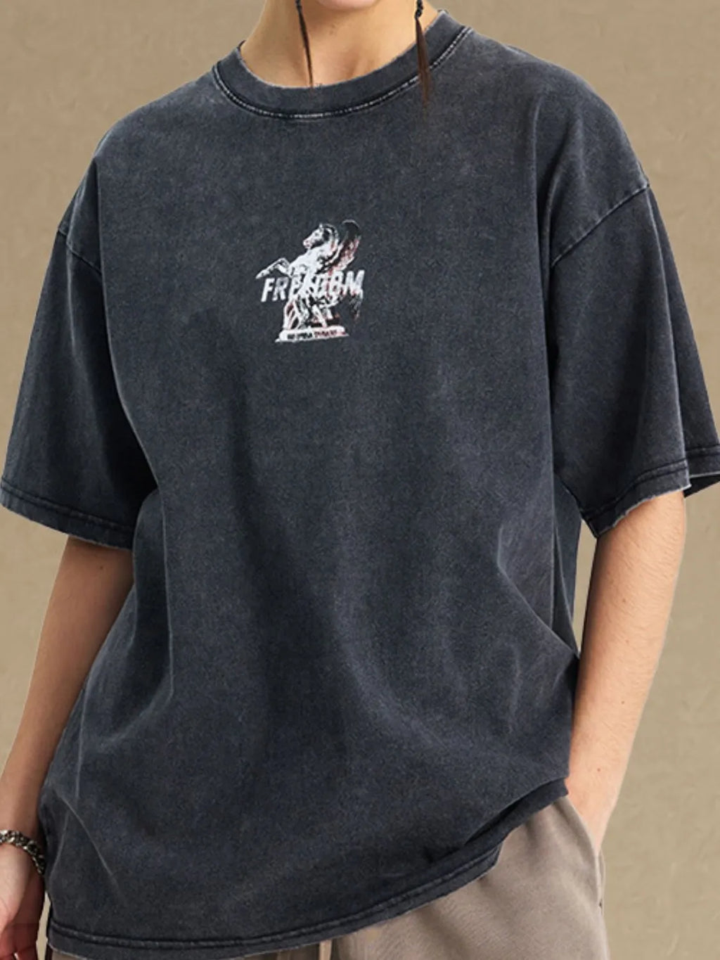 men's graphic round neck half sleeve t-shirt men’s athletic top