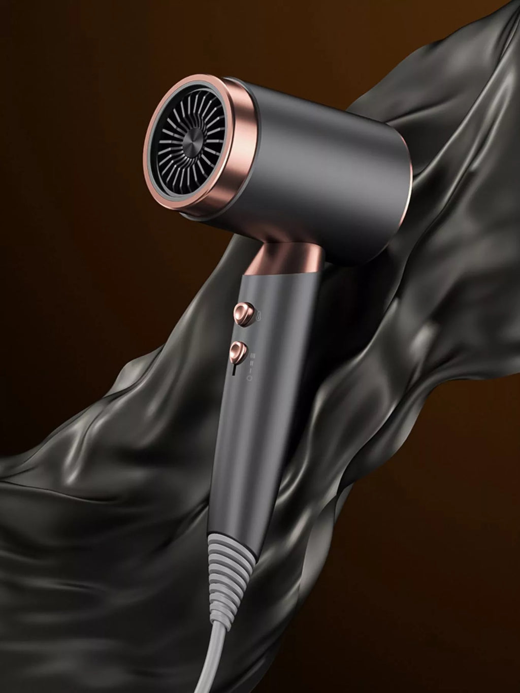 household hair dryer with temperature control - second view
