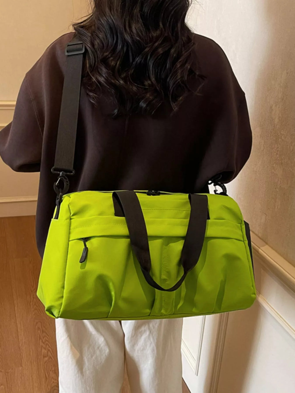 women's oxford cloth travel duffel bag - extra view