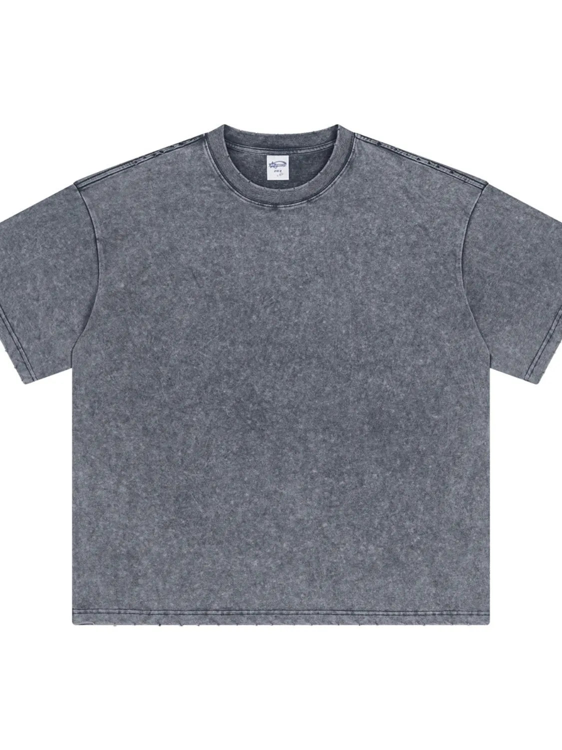 Men's Round Neck Half Sleeve T-Shirt Dark Gray