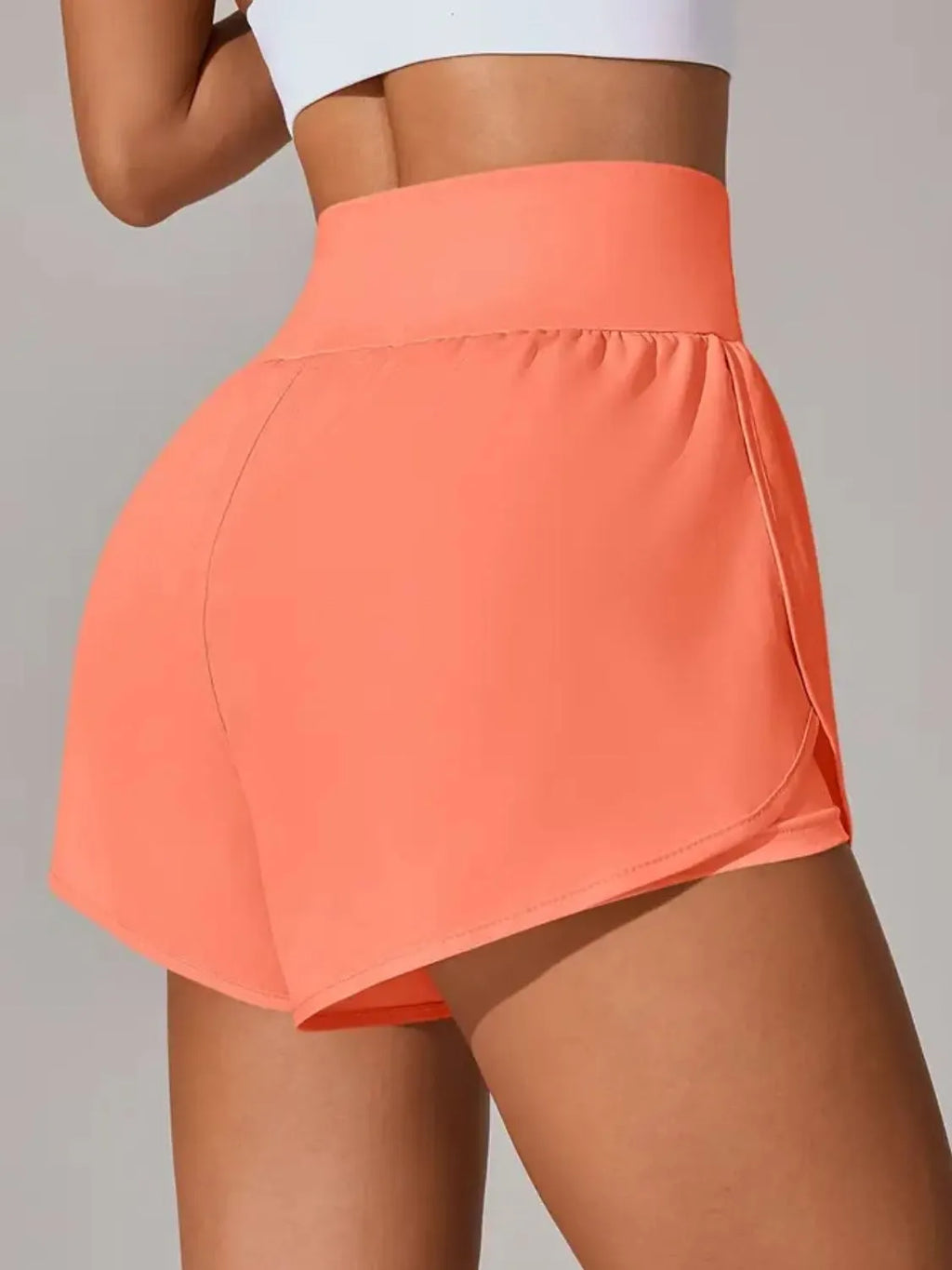 women's pocketed high waist active shorts - product detail