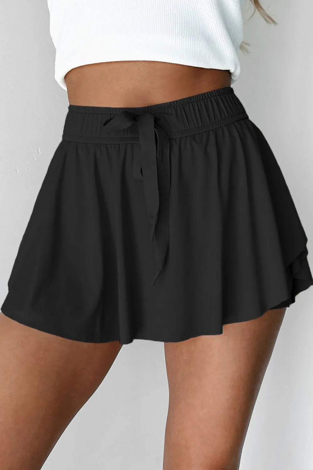 women's drawstring active skorts - additional image
