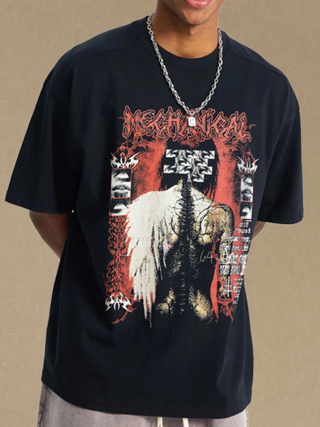 Men's Graphic Round Neck Half Sleeve T-Shirt